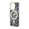 Guess Leopard MagSafe - Case for iPhone 14 Pro Max (Blue)