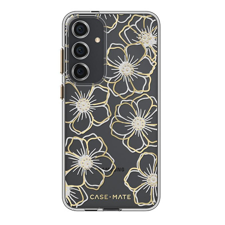 Case-Mate Floral Gems - étui pour Samsung Galaxy S24+ (Or)