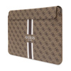 Guess 4G Gedruckte Streifen Computerhülle - 14" Notebooktasche (Braun)