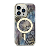 Guess Leopard MagSafe - Case for iPhone 14 Pro Max (Blue)