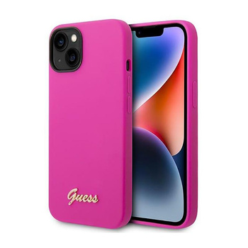 Guess Silikon Vintage - iPhone 14 Plus Tasche (fuchsia)