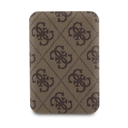 Guess Bundle Pack MagSafe 4G Metal Gold Logo - Case Set + Power Bank 5000mAh MagSafe iPhone 15 (brown)