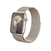 Crong Milano Steel - Řemínek z nerezové oceli pro Apple Watch 44/45/46/49 mm (šampaňské)