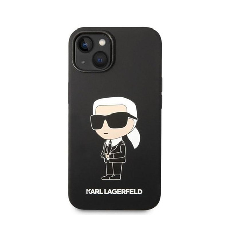 Karl Lagerfeld Silicone NFT Ikonik - pouzdro pro iPhone 14 Plus (černé)