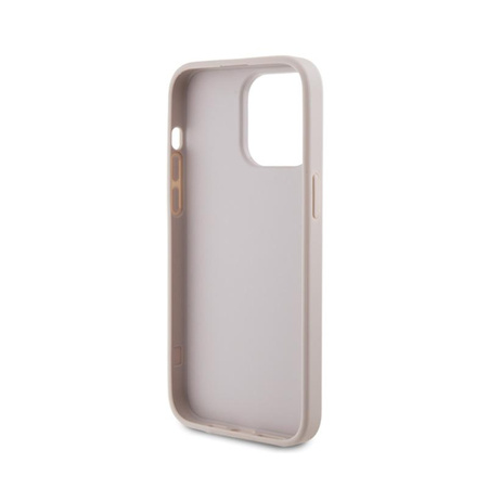 Guess 4G Metall Gold Logo - iPhone 15 Pro Max Tasche (rosa)