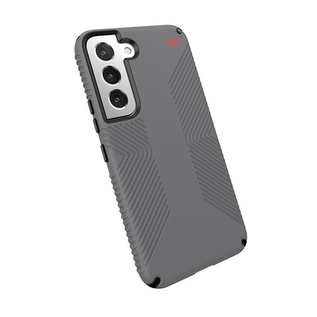 Speck Presidio2 Grip - Samsung Galaxy S22 Gehäuse mit MICROBAN Beschichtung (Graphitgrau/Schwarz)