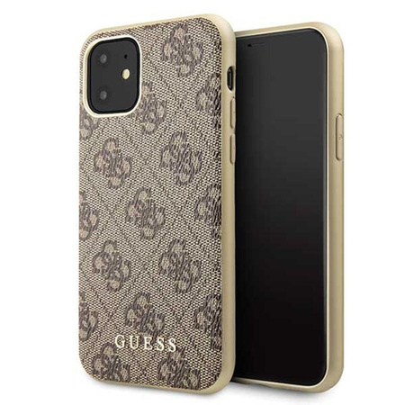 Collection Guess 4G - Coque pour iPhone 11 (marron)