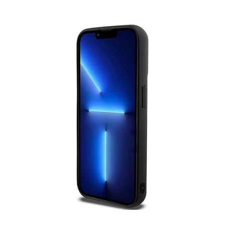 DKNY 3D gumový opakující se vzor - pouzdro pro iPhone 15 Pro (černé)