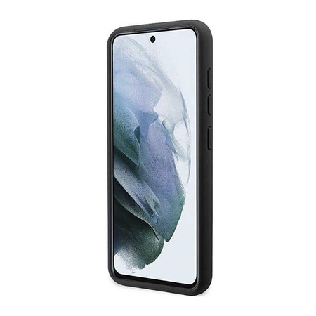 Guess Silicone Script Metal Logo - pouzdro pro Samsung Galaxy S23 (Black)