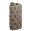 Guess Booktype 4G Charms Collection - Etui iPhone 11 z kieszeniami na karty (brązowy)