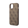 Guess 4G Metal Gold Logo - iPhone 15 Plus Tasche (braun)