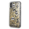 Karl Lagerfeld Signature Glitter Case - iPhone Xs / X Case (Floatting Charms)