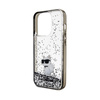 Karl Lagerfeld Liquid Glitter Choupette - Etui iPhone 14 Pro (przezroczysty)