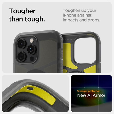 Spigen Tough Armor MagSafe - Case for iPhone 16 Pro Max (Frost Black)