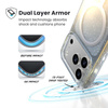 Speck Presidio Lux MagSafe - iPhone 17 Pro Case (Hyper Mirror Glitter / Silver Metallic)