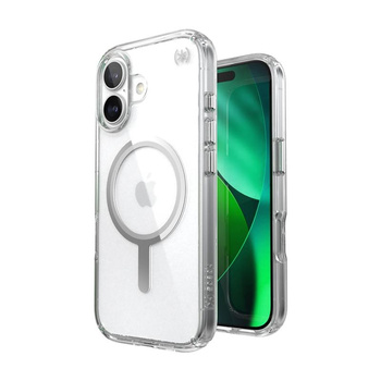Speck Presidio Perfect Clear MagSafe - iPhone 17 Case (Clear / Silver)