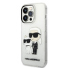 Karl Lagerfeld IML Glitter NFT Karl & Choupette - Coque iPhone 14 Pro Max (Transparent)