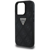 Guess Hot Stamp 4G Pattern Triangle Metal Logo - Case for iPhone 16 Pro (black)