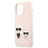 Karl Lagerfeld Slilicone Karl & Choupette Magsafe - iPhone 13 Pro Max Tasche (rosa)