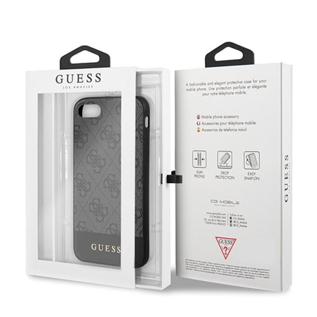 Guess 4G Bottom Stripe Collection - iPhone SE 2020 / 8 / 7 tok (szürke)