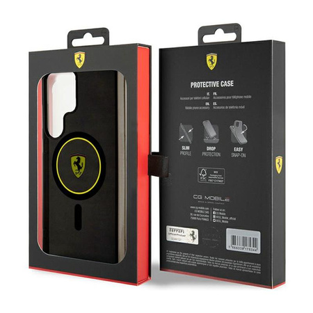 Ferrari IML Smoked Inner Circle Line MagSafe - Case for Samsung Galaxy S24 Ultra (black)
