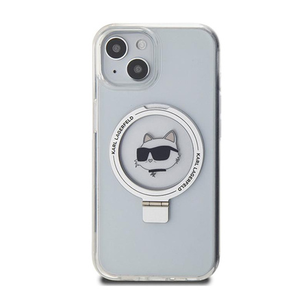 Karl Lagerfeld Ring Stand Choupette Head MagSafe - iPhone 15 tok (fehér)