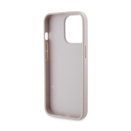 Guess Crossbody 4G fém logóval - iPhone 13 Pro tok (rózsaszín)