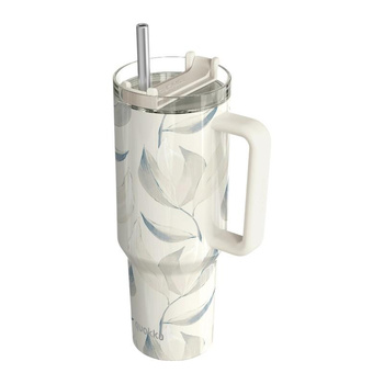 Quokka Stream - Termohrnek z nerezové oceli 1200 ml s brčkem (bavlna)