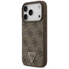 Guess Leather 4G Triangle Strass MagSafe - Case iPhone 17 Pro (brown)