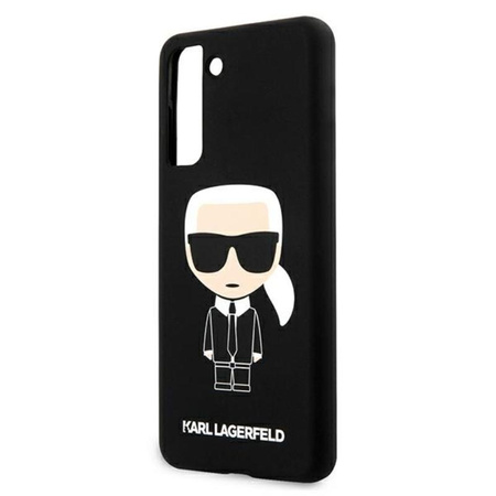Pouzdro Karl Lagerfeld Fullbody Silicone Iconic - Samsung Galaxy S21 (černé)