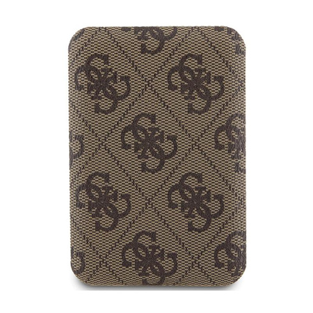 Guess 4G Leather Metal Logo MagSafe - Induction Power Bank 5000 mAh 15W MagSafe (brown)