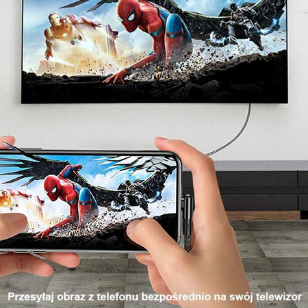 USAMS US-SJ442 - Kabel HDMI - Lightning 2 m (černý)