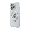 Karl Lagerfeld Ring Stand Karl & Choupette MagSafe - iPhone 14 Pro Case (blanc)