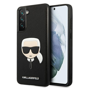 Karl Lagerfeld Saffiano Ikonik Karl`s Head - Étui Samsung Galaxy S21 FE (noir)