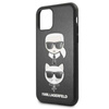 Karl Lagerfeld dombornyomott tok Karl & Choupette - iPhone 11 Pro tok (fekete)