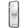 Karl Lagerfeld Choupette Head - Etui iPhone 13 Pro (przezroczysty / czarna ramka)