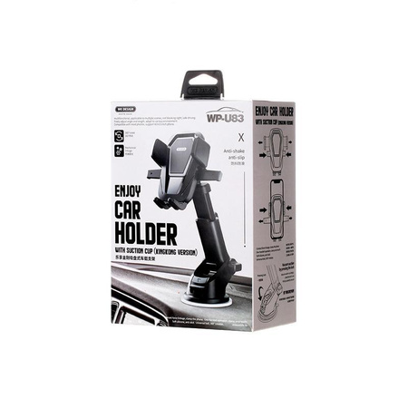 WEKOME WP-U83 King Kong Series - Mechanický držák do auta pro 4,7"- 6,5" telefon (černý)