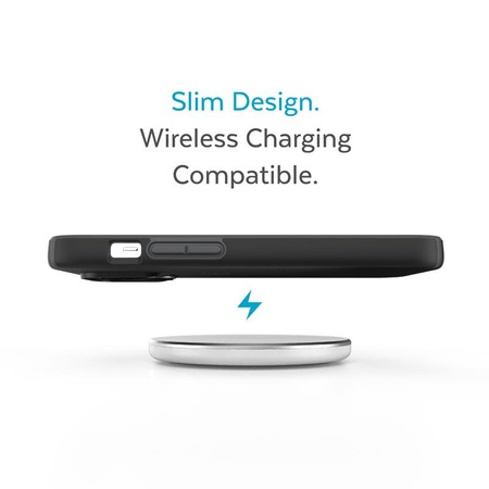 Speck CandyShell Pro - iPhone 14 Pro Case with MICROBAN Coating (Black / Slate Grey)