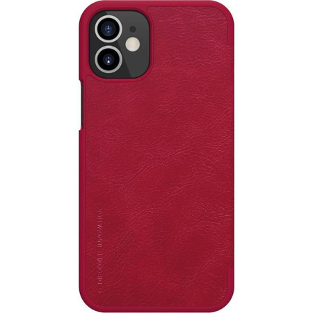 Nillkin Qin Ledertasche - Tasche für Apple iPhone 12 Mini (Rot)