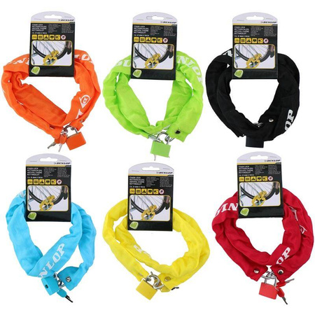 Dunlop - Anti-theft bicycle lock 90 cm (Green)