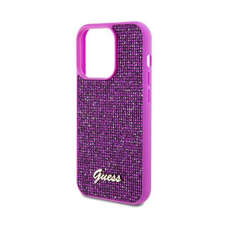Guess Disco Metal Script - iPhone 14 Pro Case (fuchsia)