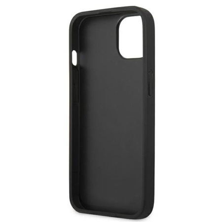 Guess Saffiano 4G Big Silver Logo - étui pour iPhone 13 mini (gris)