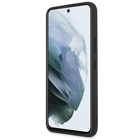 Karl Lagerfeld Saffiano Ikonik Karl`s Head - Étui pour Samsung Galaxy S22 (argent)