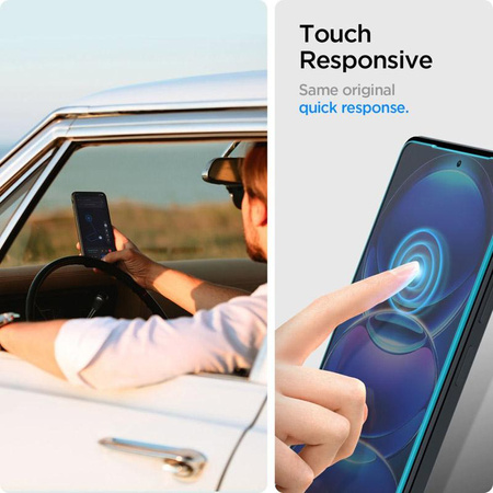 Spigen Glas.TR Slim 2-Pack - Tempered Glass for Xiaomi Redmi Note 12 Pro 5G / 12 Pro+ 5G / POCO X5 Pro 5G (2 pieces)