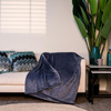 Flannel blanket 200x150cm (blue)