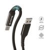 Crong Armor Link - USB-C to USB-A 60W Braided Cable Power Delivery Fast Charging 150cm (black)