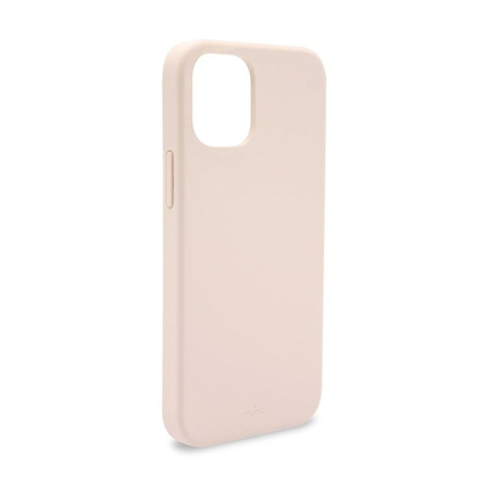 PURO ICON Cover - pouzdro pro iPhone 12 Mini s antimikrobiální ochranou (pískově růžové)