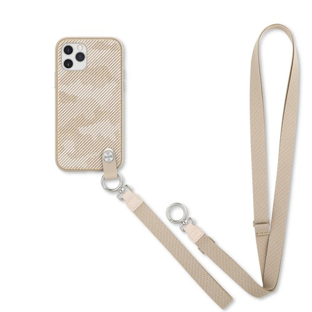 Moshi Altra - Case with detachable lanyard iPhone 12 / iPhone 12 Pro (SnapTo system) (Sahara Beige)