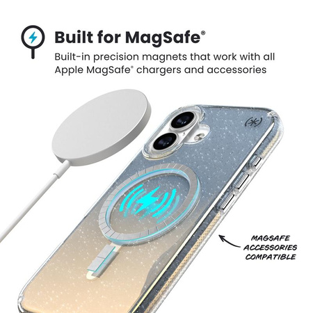 ETUI MAGSAFE PANCERNE DO IPHONE 17 Speck BROKATOWE BEZBARWNE CASE