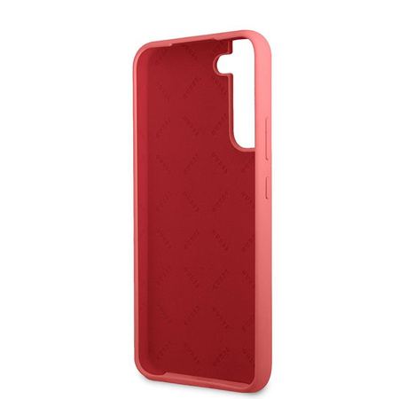 Guess Silicone Script Metal Logo - Samsung Galaxy S22 Case (fuchsia)